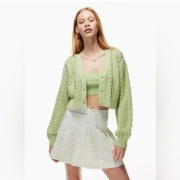 Sunday Best Cooper Cardigan in Sagebrush Green - Picture 3 of 11